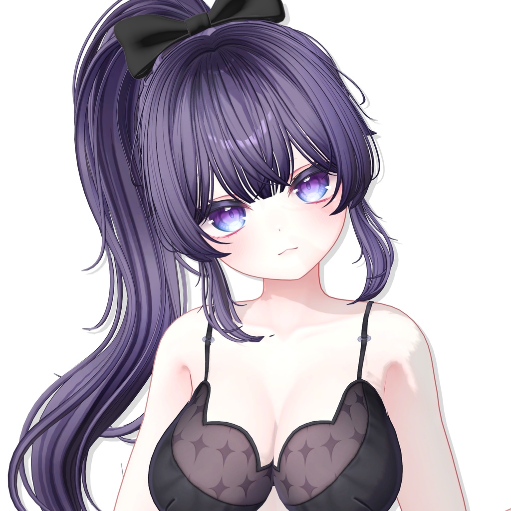 【14アバター対応】 Wavy Ponytail Hair
