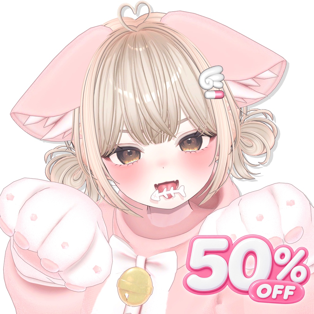🏖️GOOD BYE SUMMER 50% SALE 【15アバター対応】 Mini Enjeru TwinBun