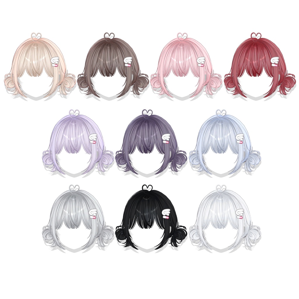 【14アバター対応】 Mini Enjeru TwinBun