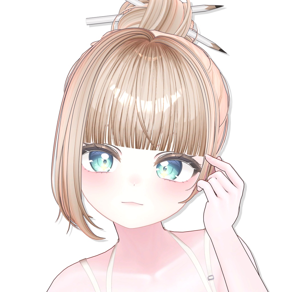 【14アバター対応】 Casual Pencil Bun✏