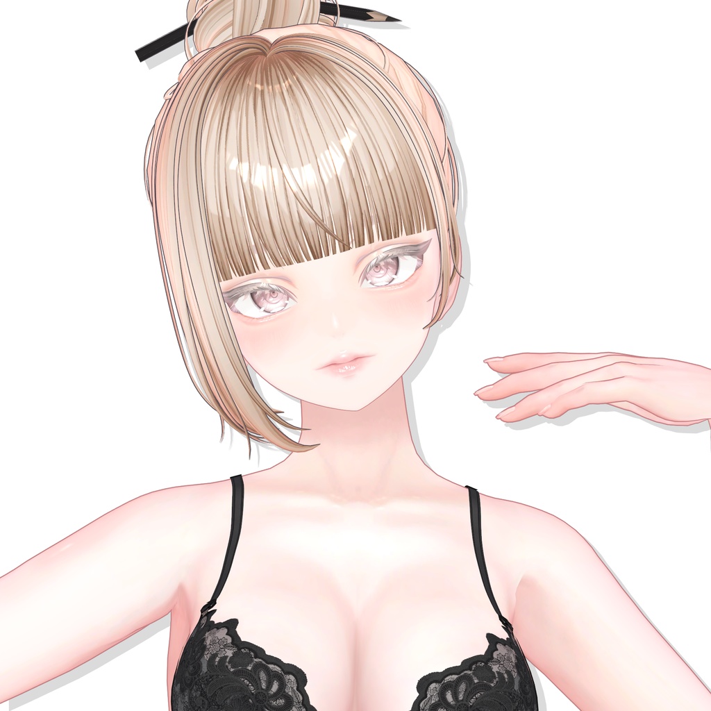 【14アバター対応】 Casual Pencil Bun✏