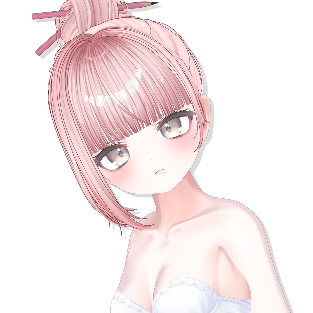 【14アバター対応】 Casual Pencil Bun✏