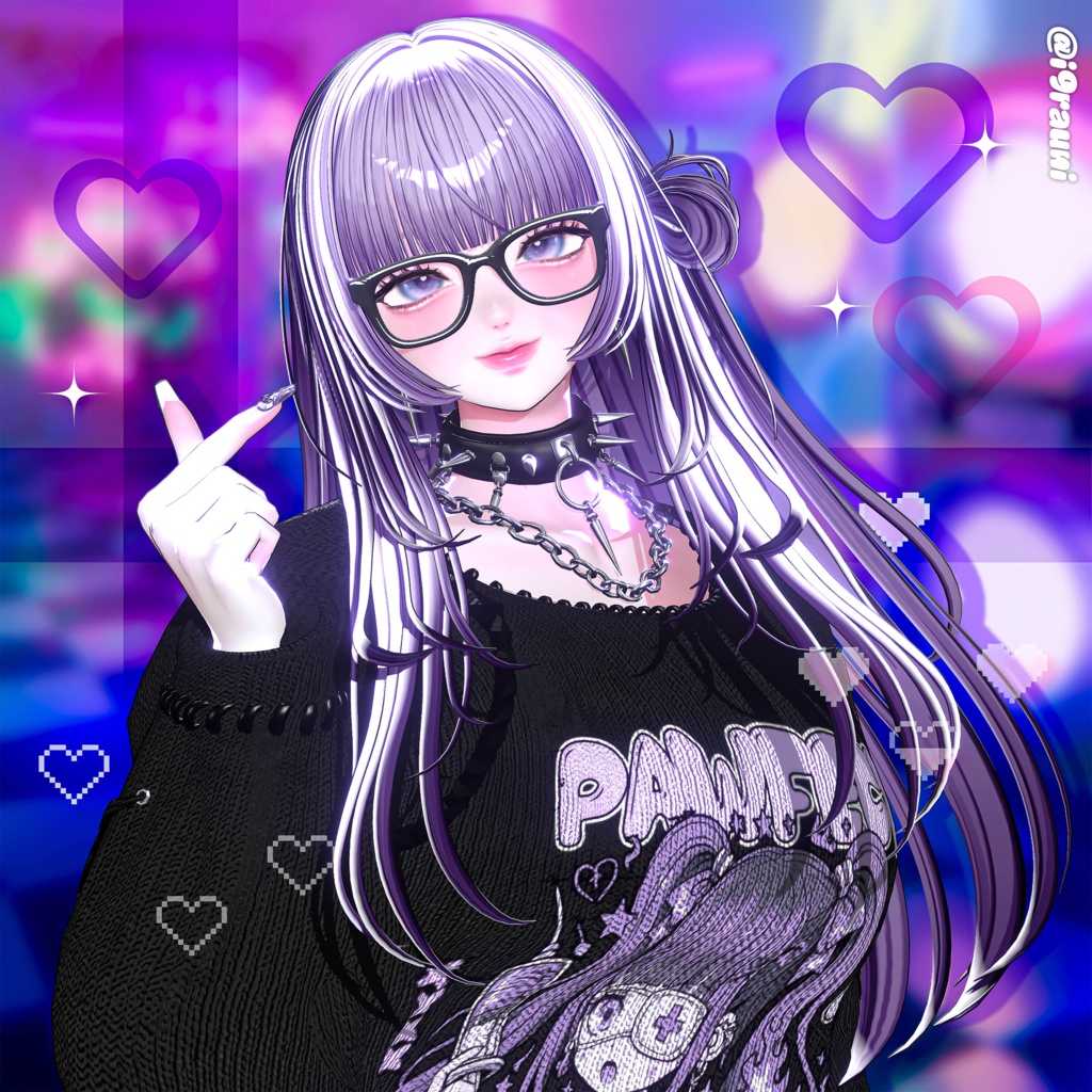 【14アバター対応】 Mori Long Hair