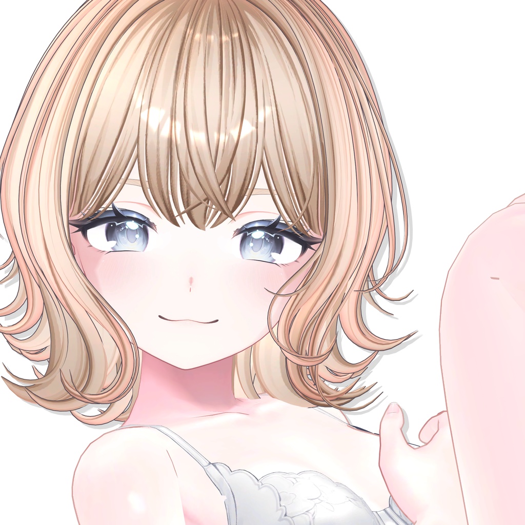 【12アバター対応】 Natural Bob Hair