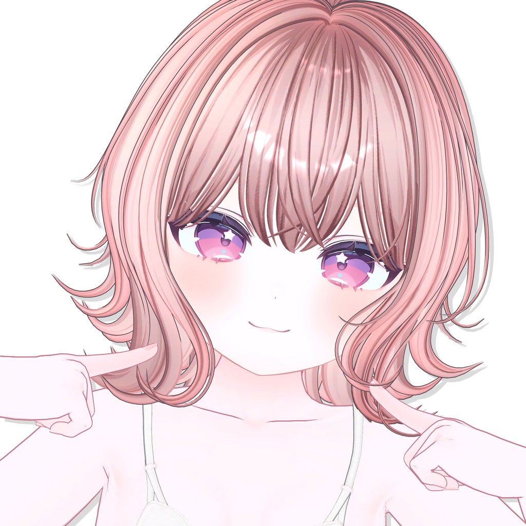 【12アバター対応】 Natural Bob Hair