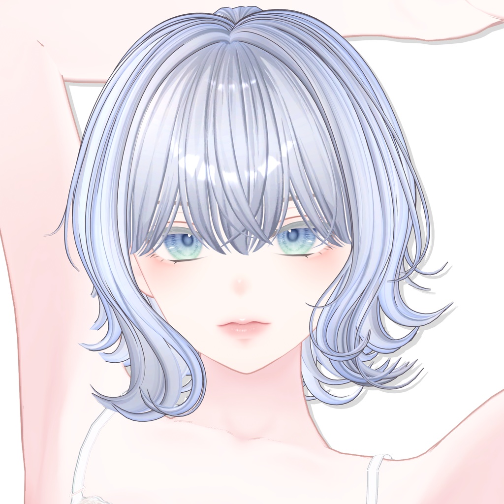 【12アバター対応】 Natural Bob Hair