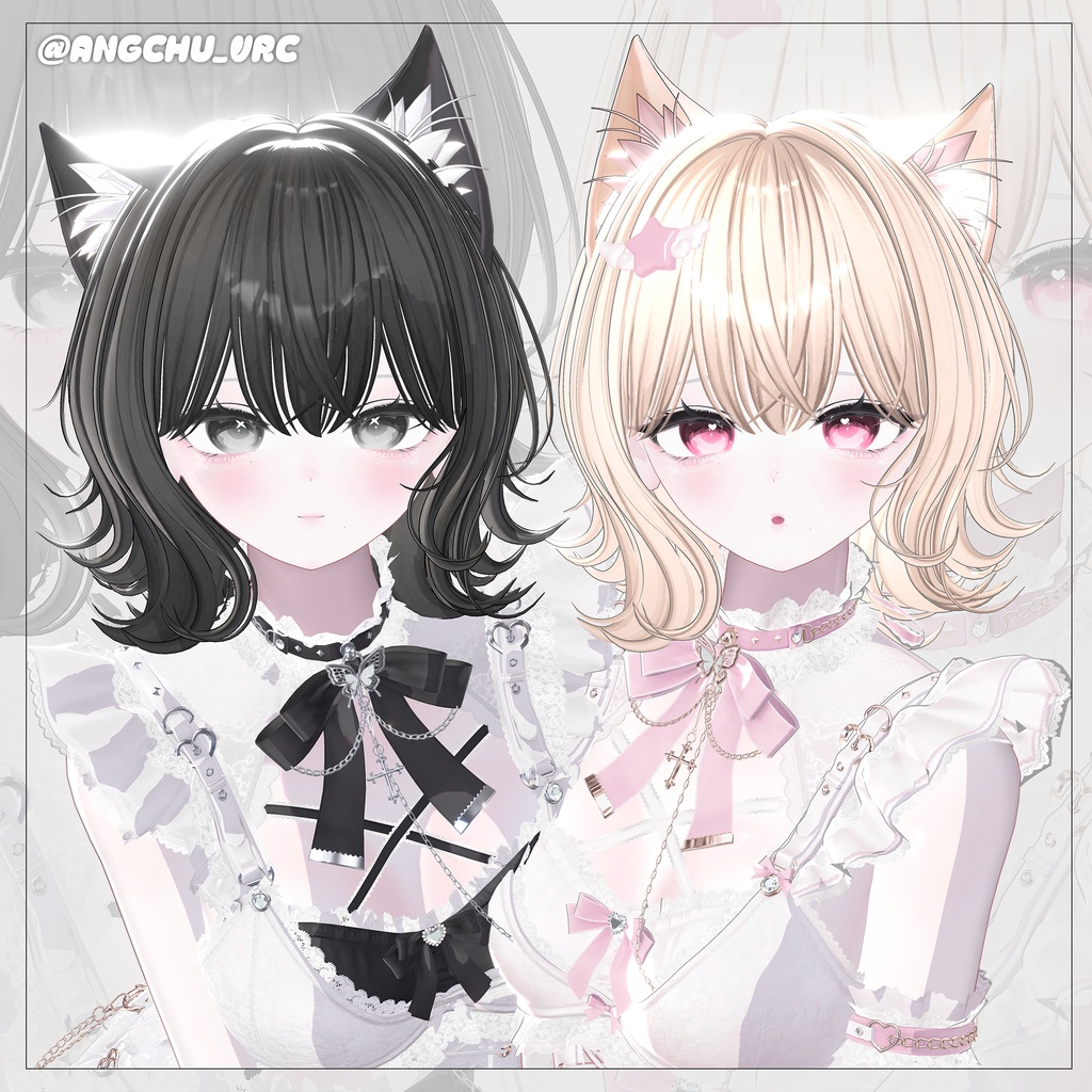 【12アバター対応】 Natural Bob Hair