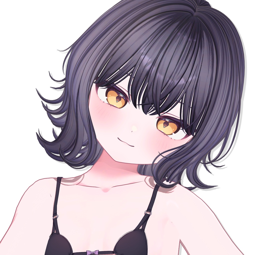 【12アバター対応】 Natural Bob Hair