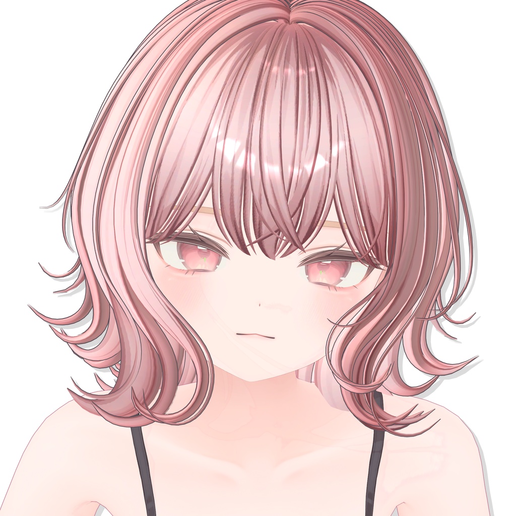 【12アバター対応】 Natural Bob Hair