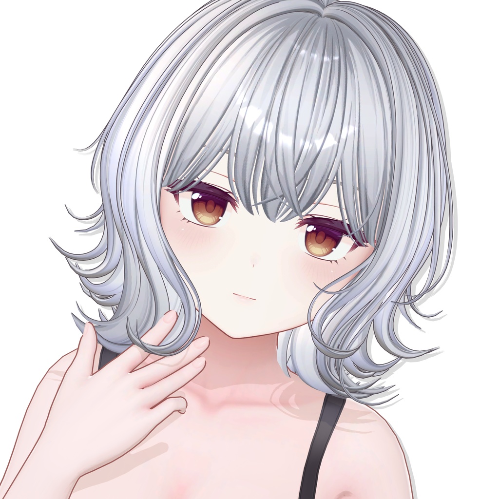 【12アバター対応】 Natural Bob Hair