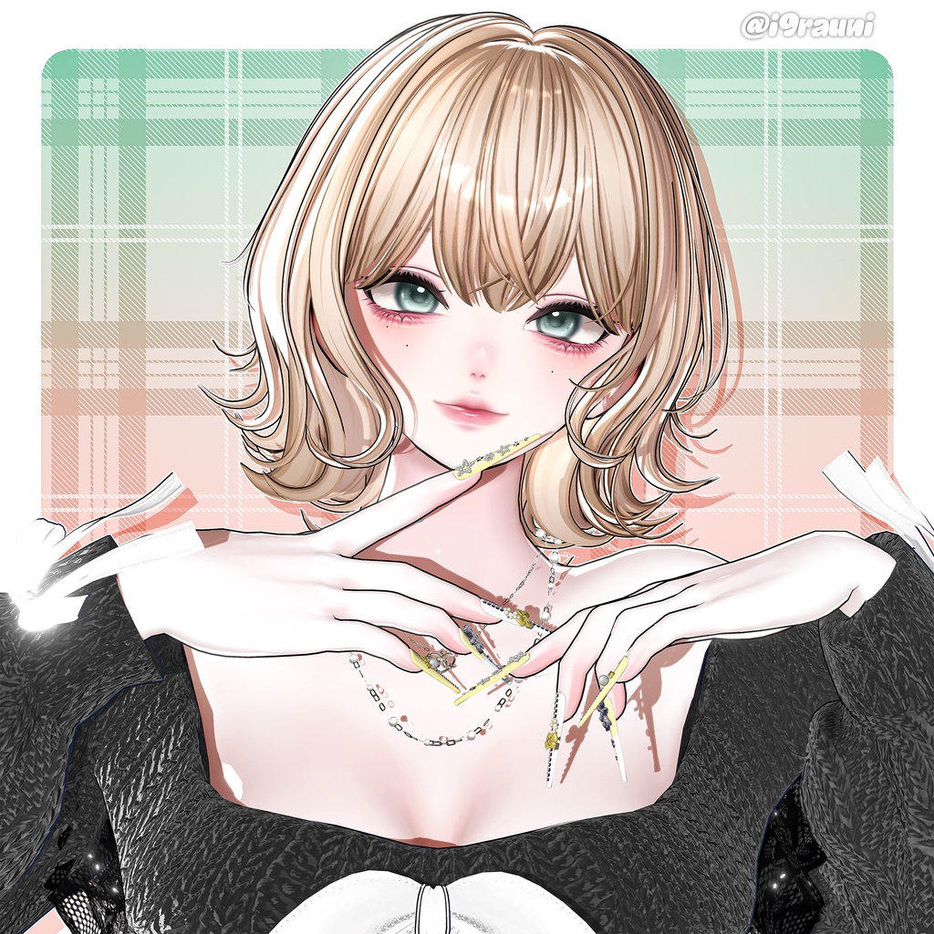 【12アバター対応】 Natural Bob Hair