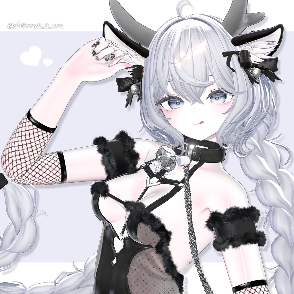 【12アバター対応】 Fluffy Braid Hair