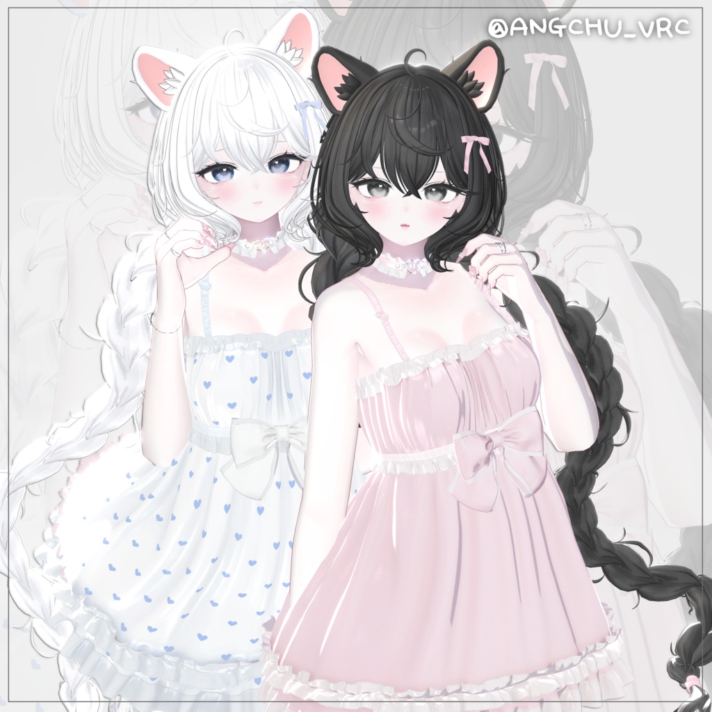 【12アバター対応】 Fluffy Braid Hair