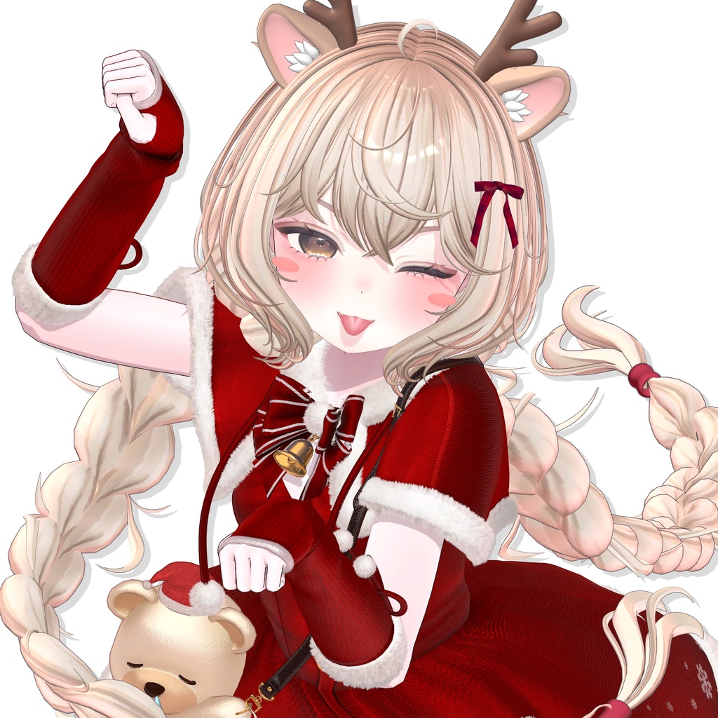 【12アバター対応】 Fluffy Braid Hair