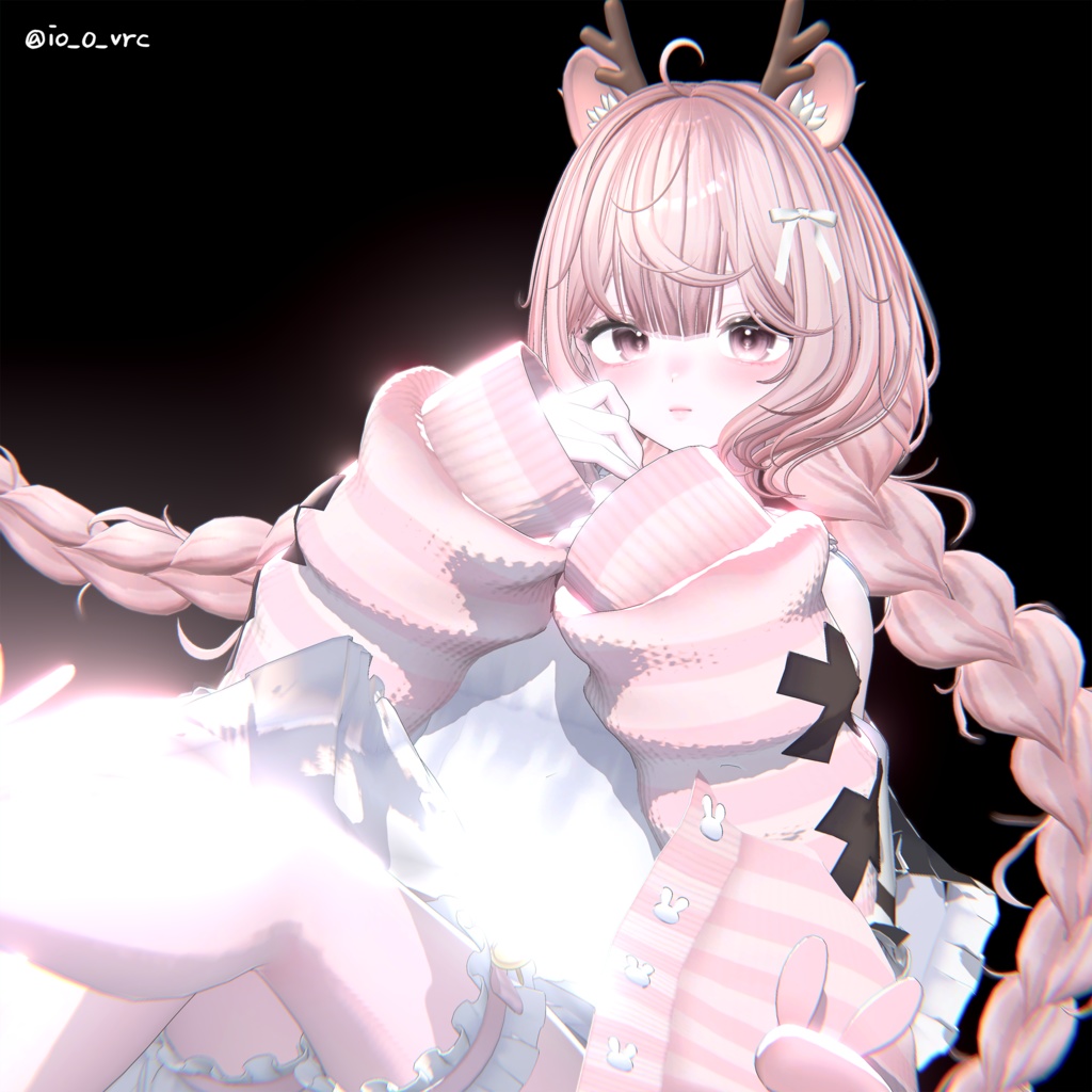 【12アバター対応】 Fluffy Braid Hair