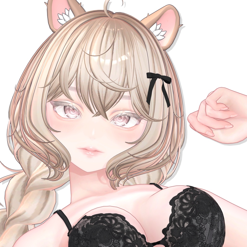 【12アバター対応】 Fluffy Braid Hair