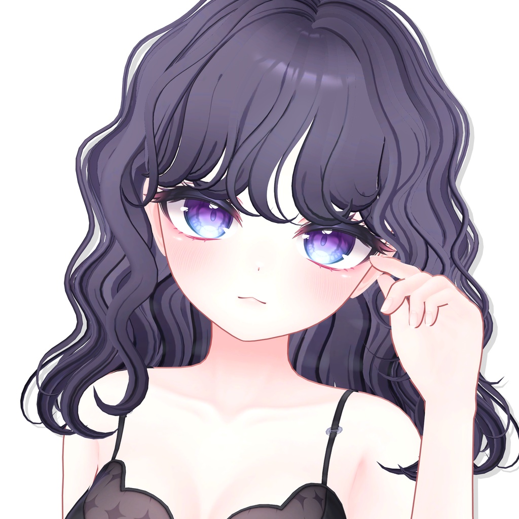 【12アバター対応】 Curly Bob Hair