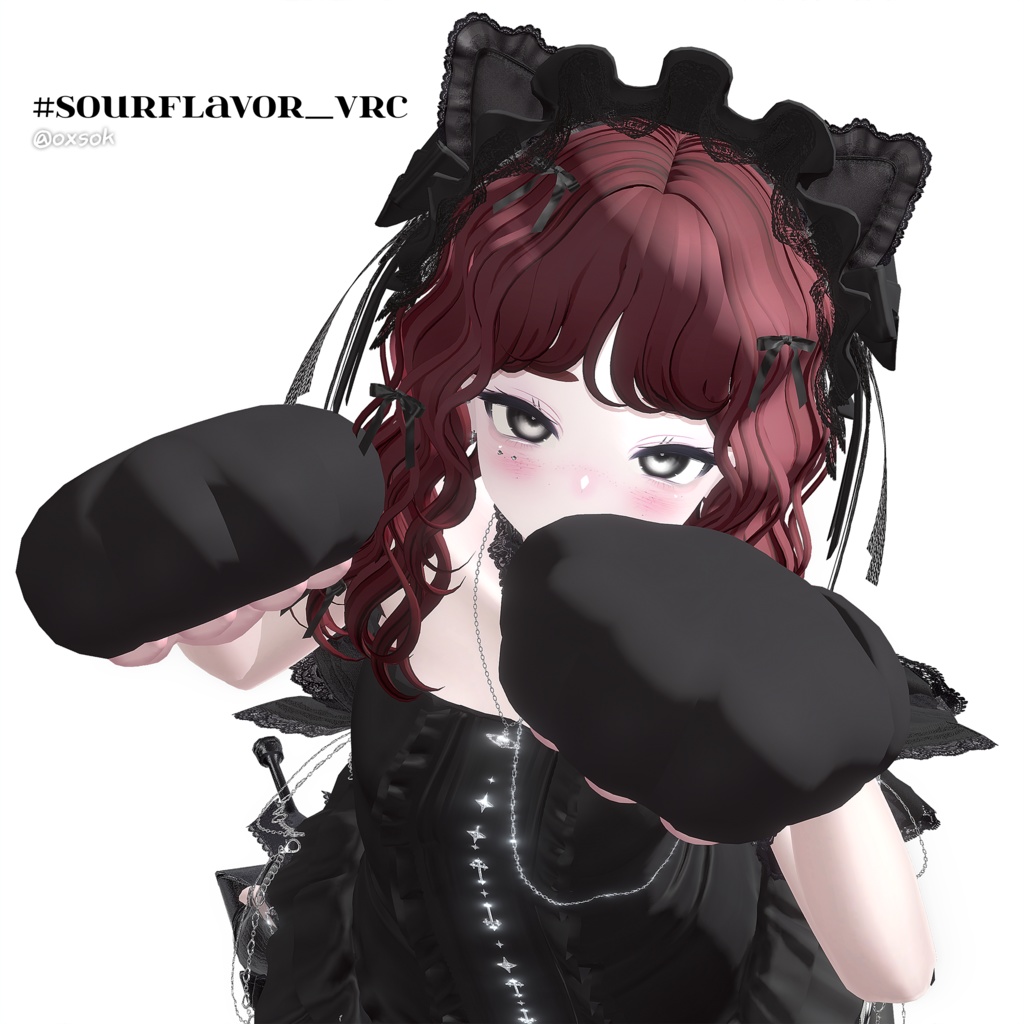 【12アバター対応】 Curly Bob Hair