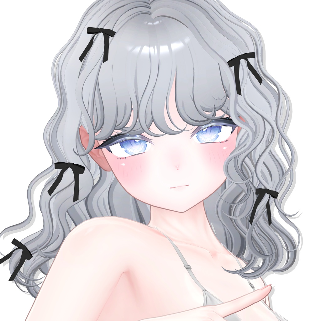 【12アバター対応】 Curly Bob Hair