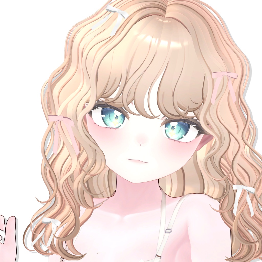 【12アバター対応】 Curly Bob Hair