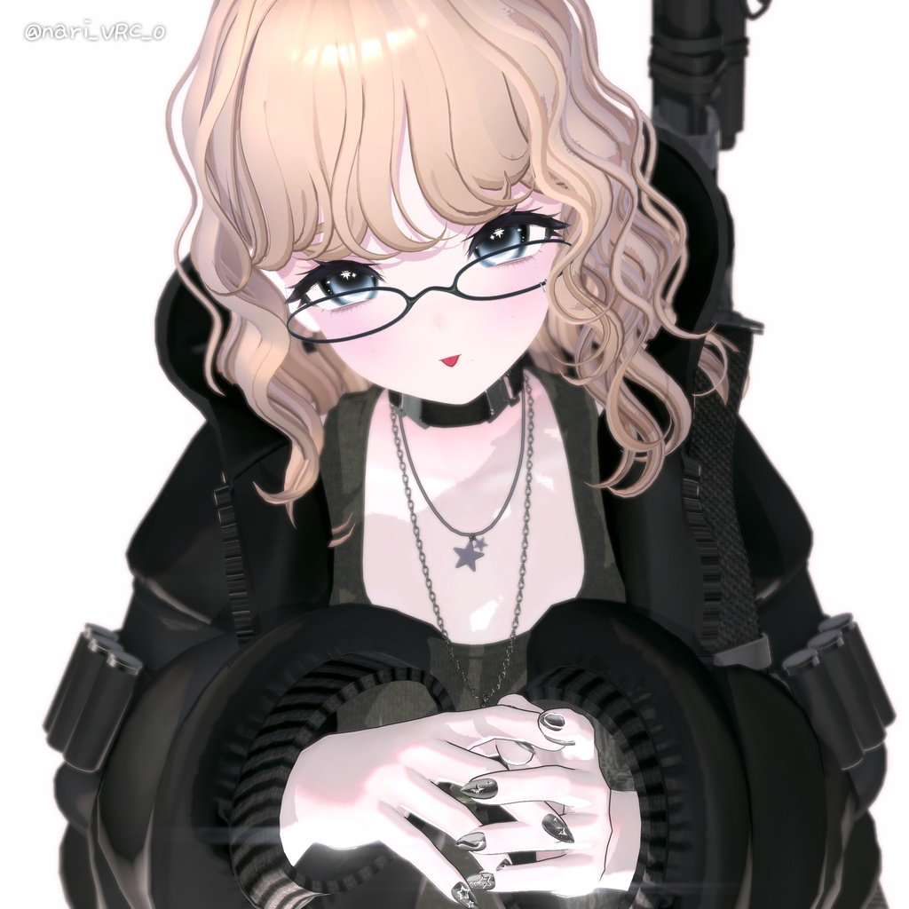 【12アバター対応】 Curly Bob Hair