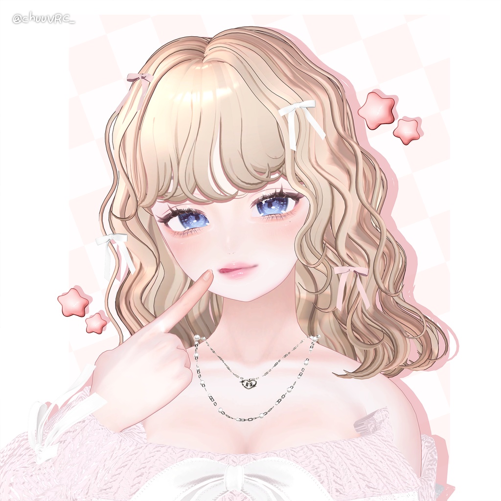 【12アバター対応】 Curly Bob Hair