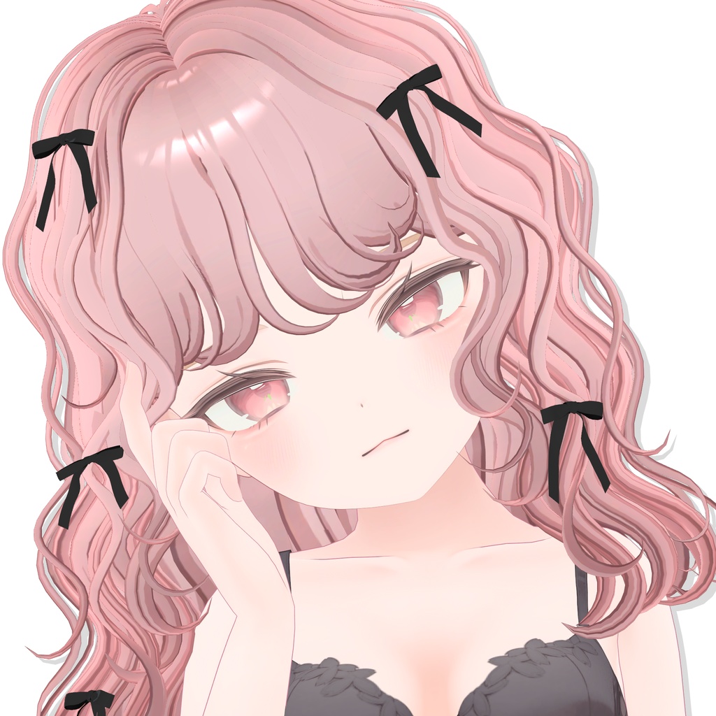 【12アバター対応】 Curly Bob Hair