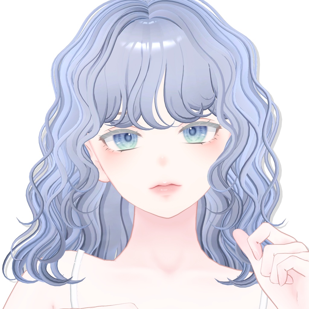 【12アバター対応】 Curly Bob Hair