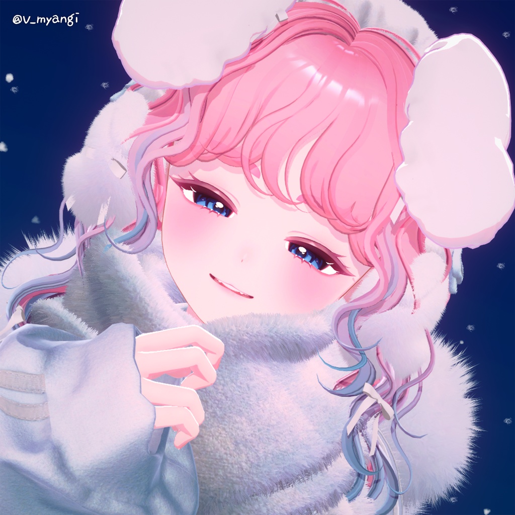 【12アバター対応】 Curly Bob Hair