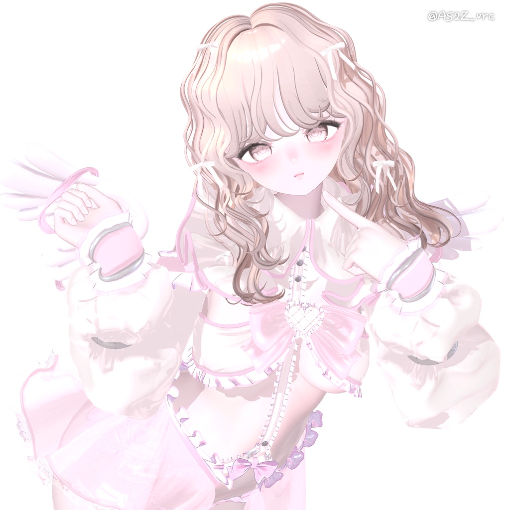 【12アバター対応】 Curly Bob Hair