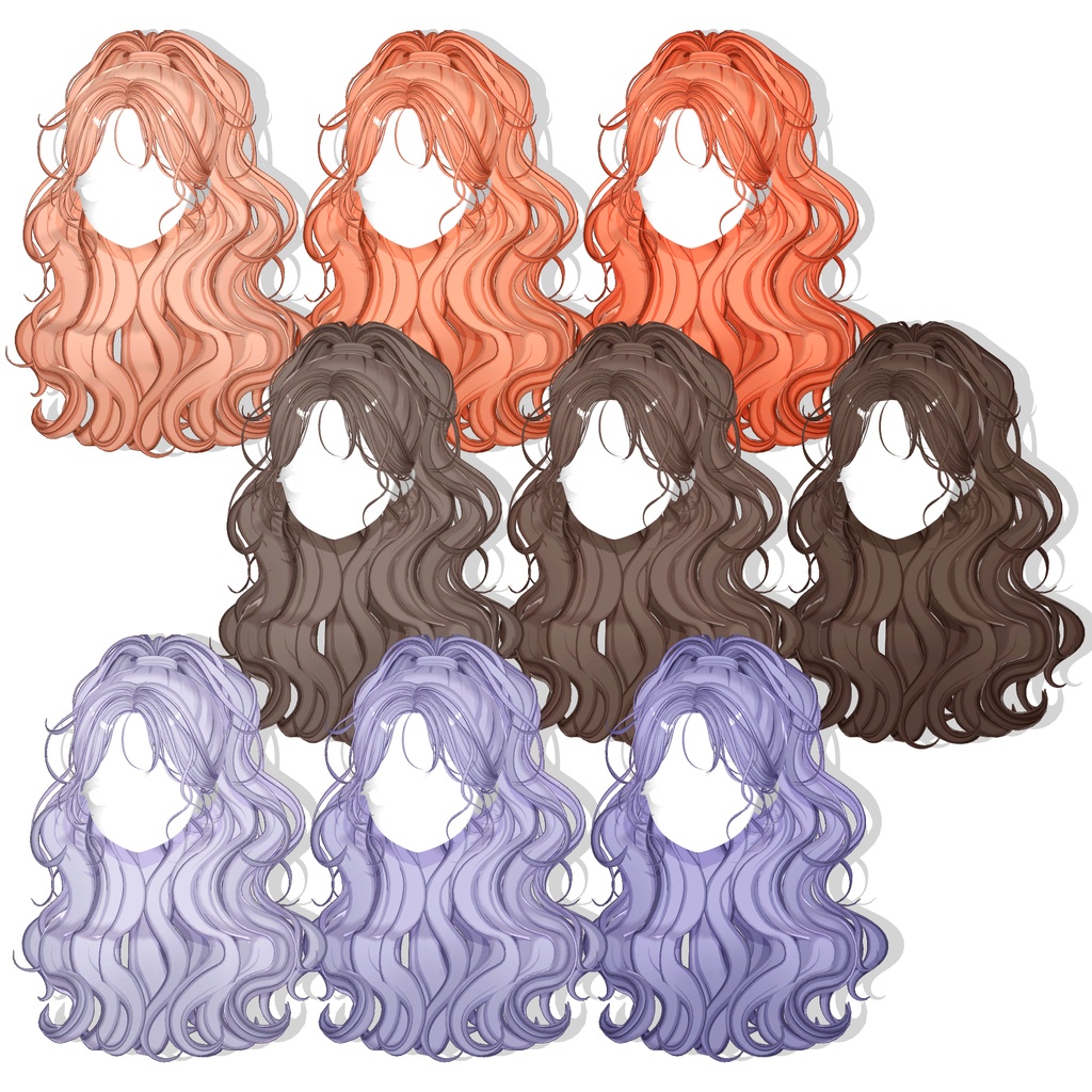 【13アバター対応】 Wavy Ponytail [ UPDATE ] 缩略图 21