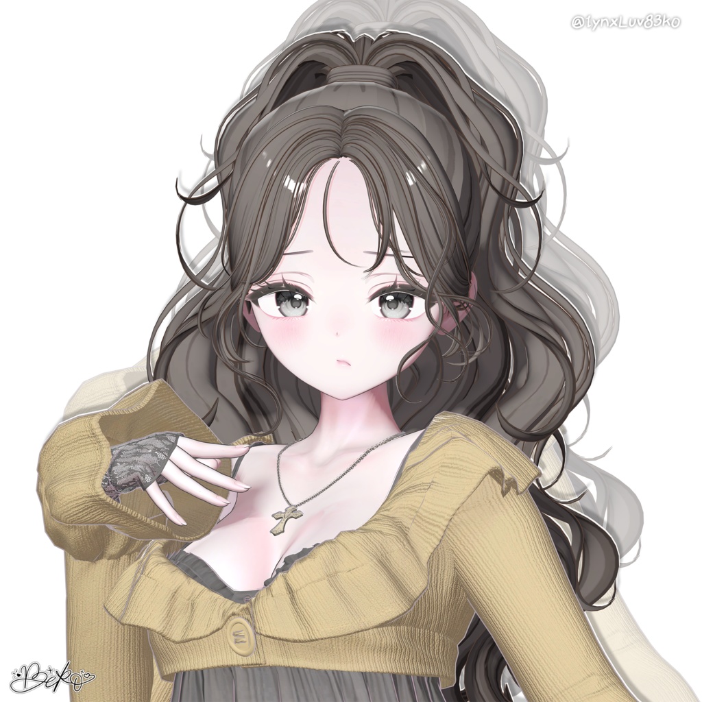 【13アバター対応】 Wavy Ponytail [ UPDATE ] 缩略图 29
