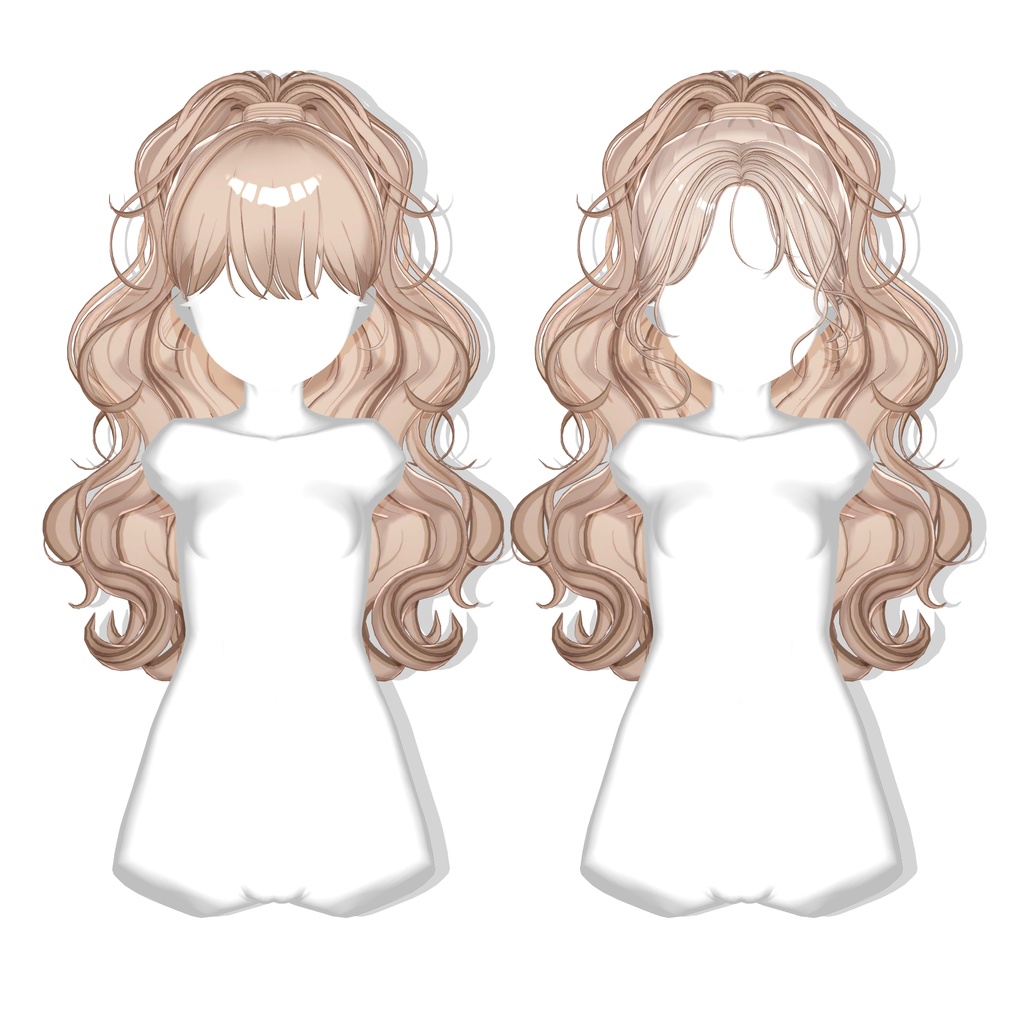 【13アバター対応】 Wavy Ponytail [ UPDATE ] 缩略图 3