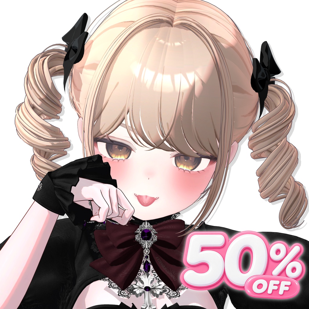 🏖️GOOD BYE SUMMER 50% SALE 【12アバター対応】 Gothic Doll Hair