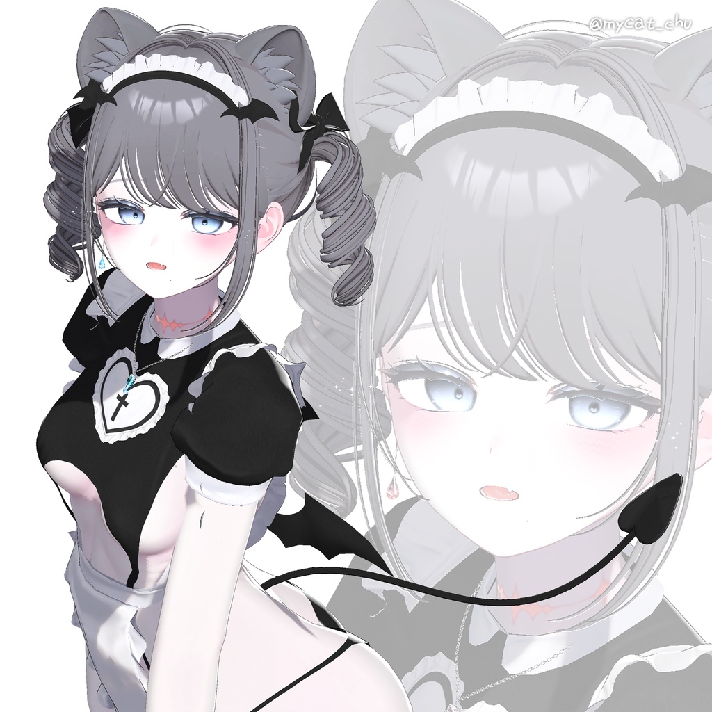 【12アバター対応】 Gothic Doll Hair