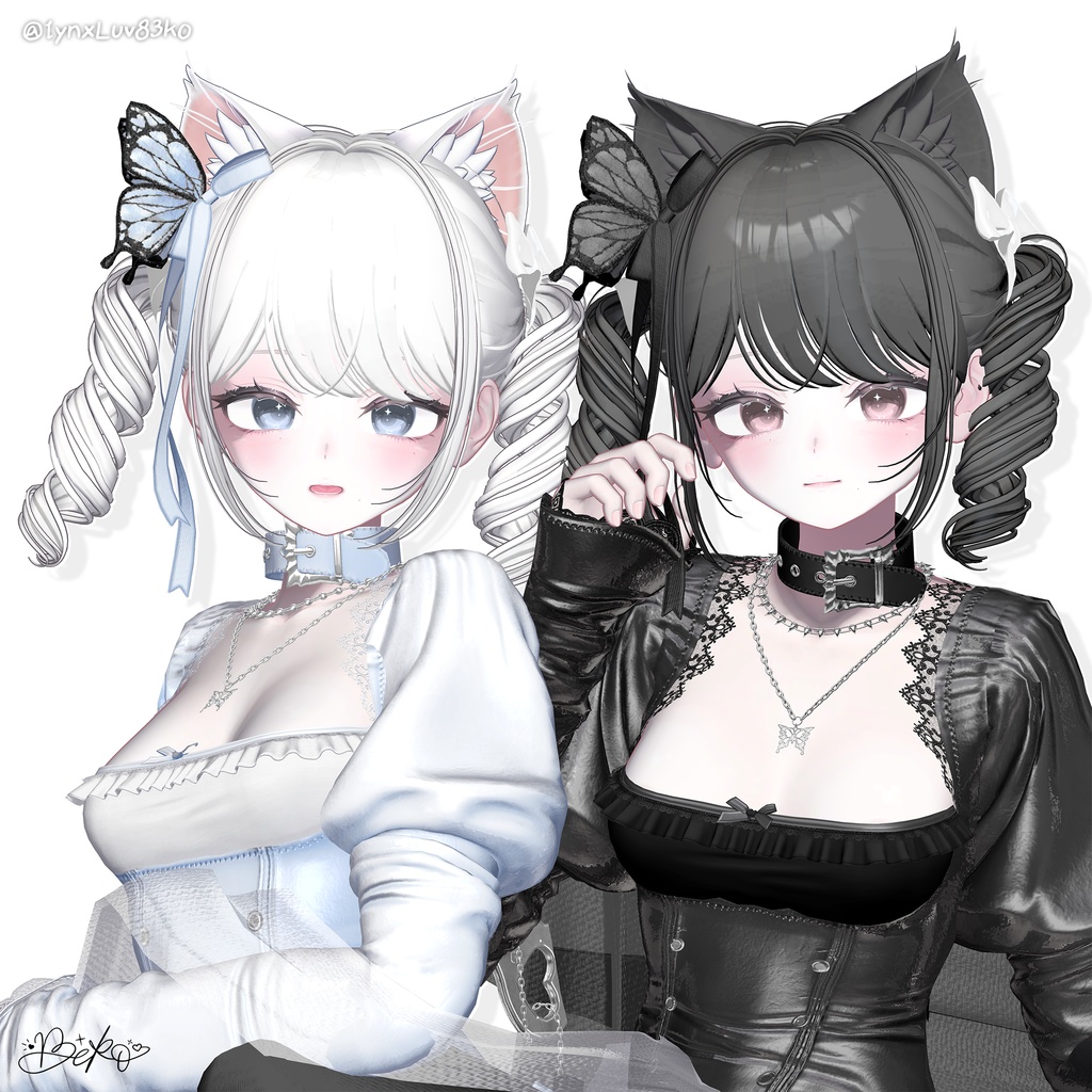 【12アバター対応】 Gothic Doll Hair