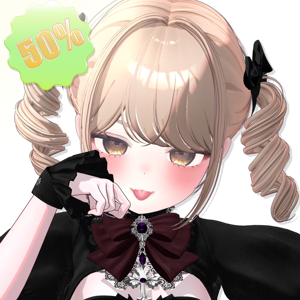 ✨10k Follower SALE✨【12アバター対応】 Gothic Doll Hair