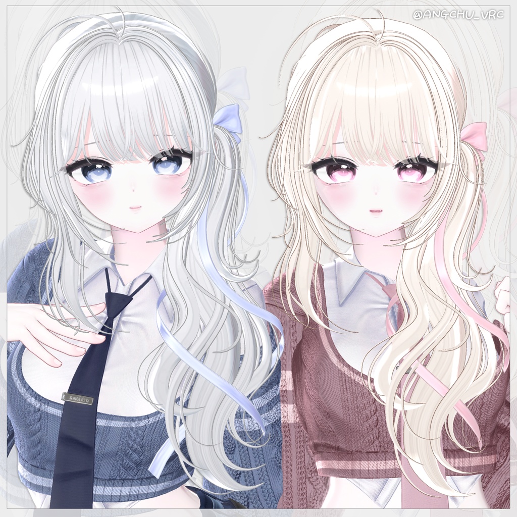 【12アバター対応】 Hazy Bloom Hair