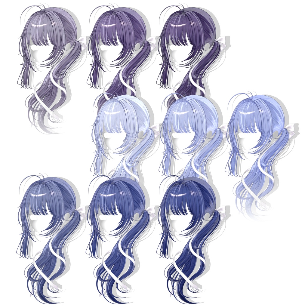 【12アバター対応】 Hazy Bloom Hair