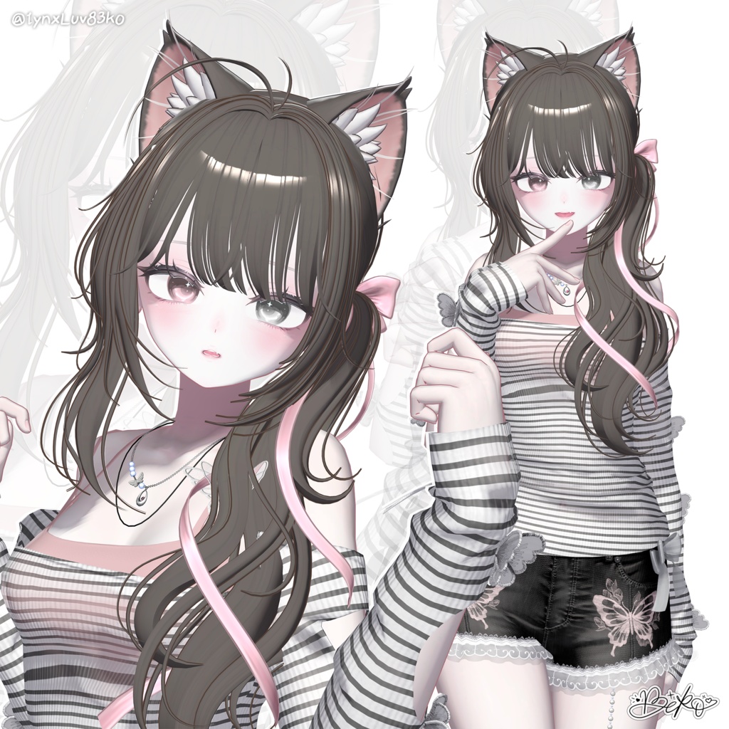 【12アバター対応】 Hazy Bloom Hair