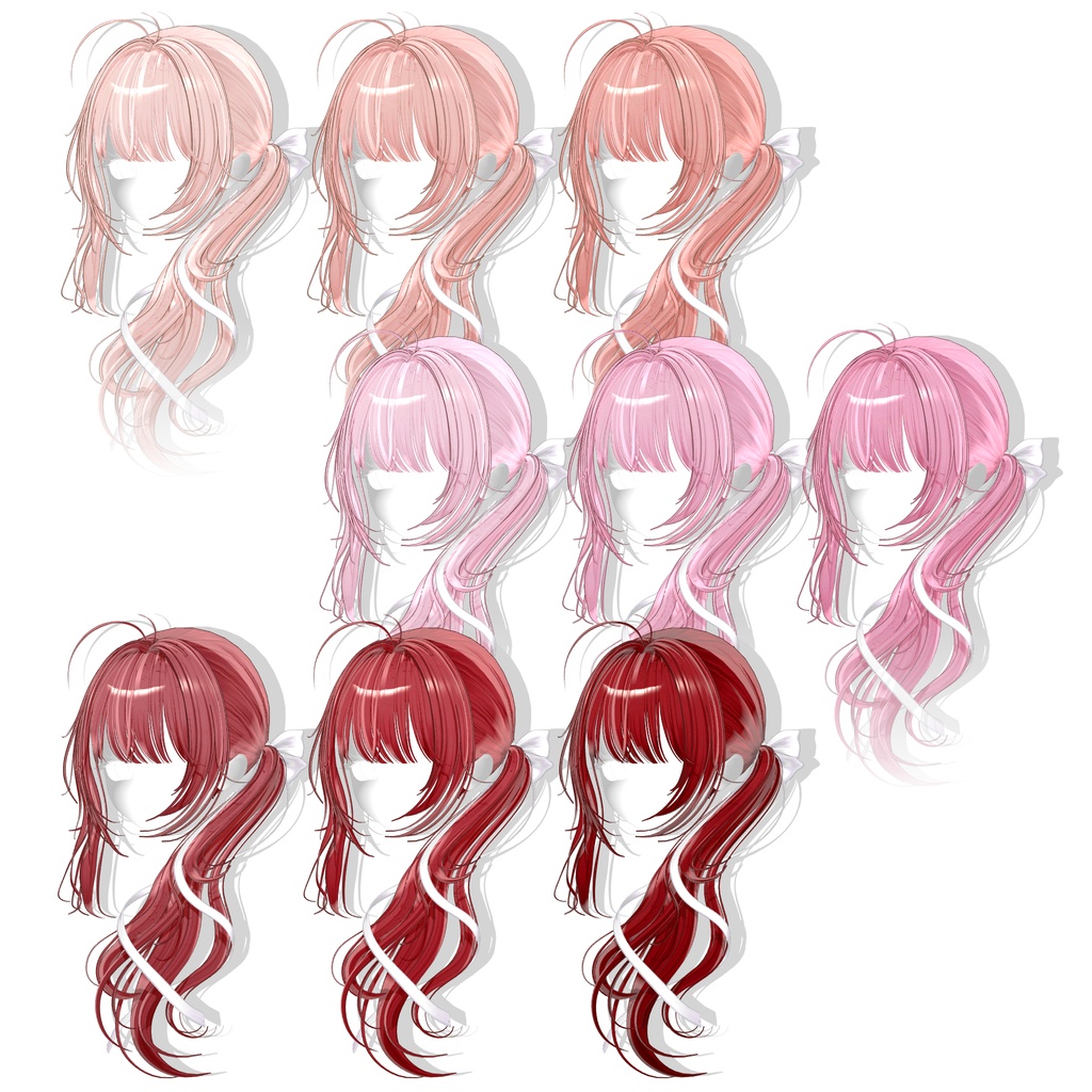 【12アバター対応】 Hazy Bloom Hair