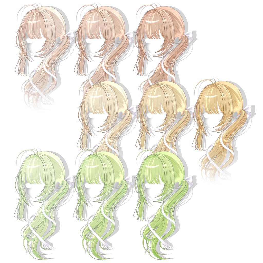 【12アバター対応】 Hazy Bloom Hair