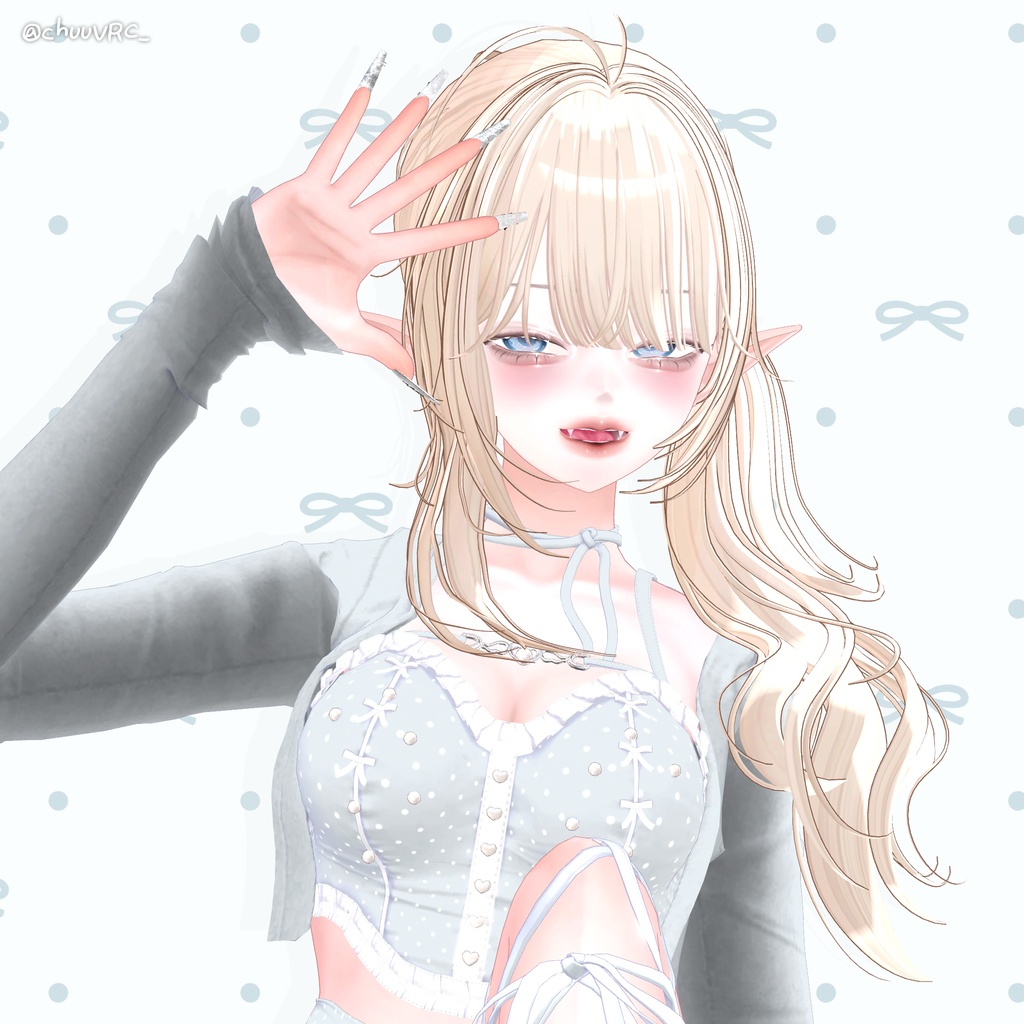 【12アバター対応】 Hazy Bloom Hair