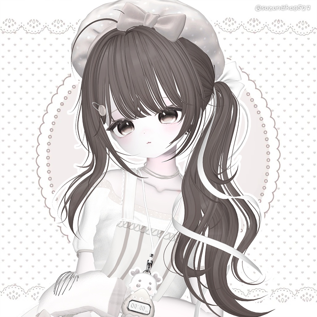 【12アバター対応】 Hazy Bloom Hair