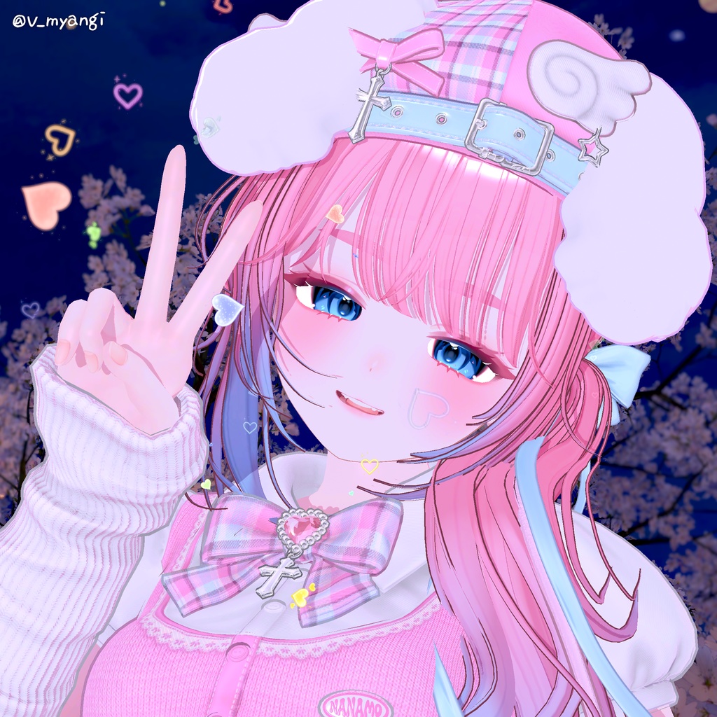 【12アバター対応】 Hazy Bloom Hair