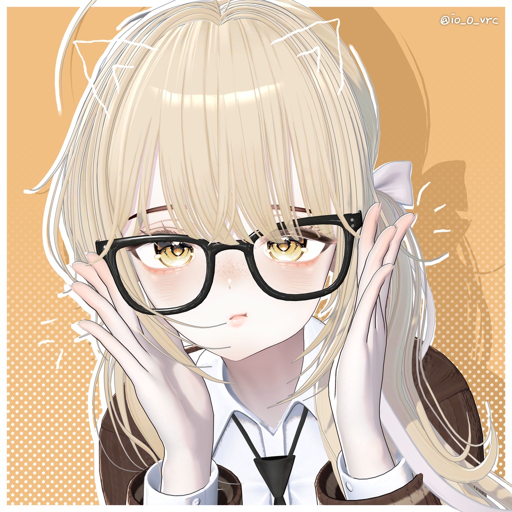 【12アバター対応】 Hazy Bloom Hair