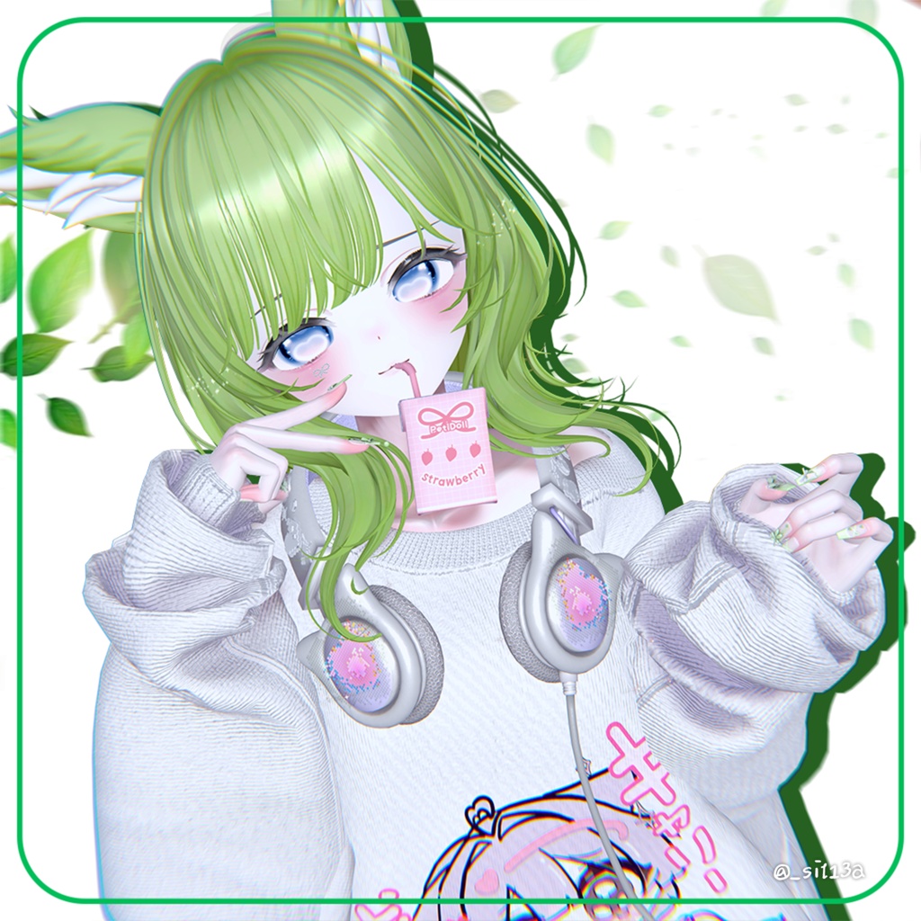 【13アバター対応】 Wolffy Fuzzy Hair🐺