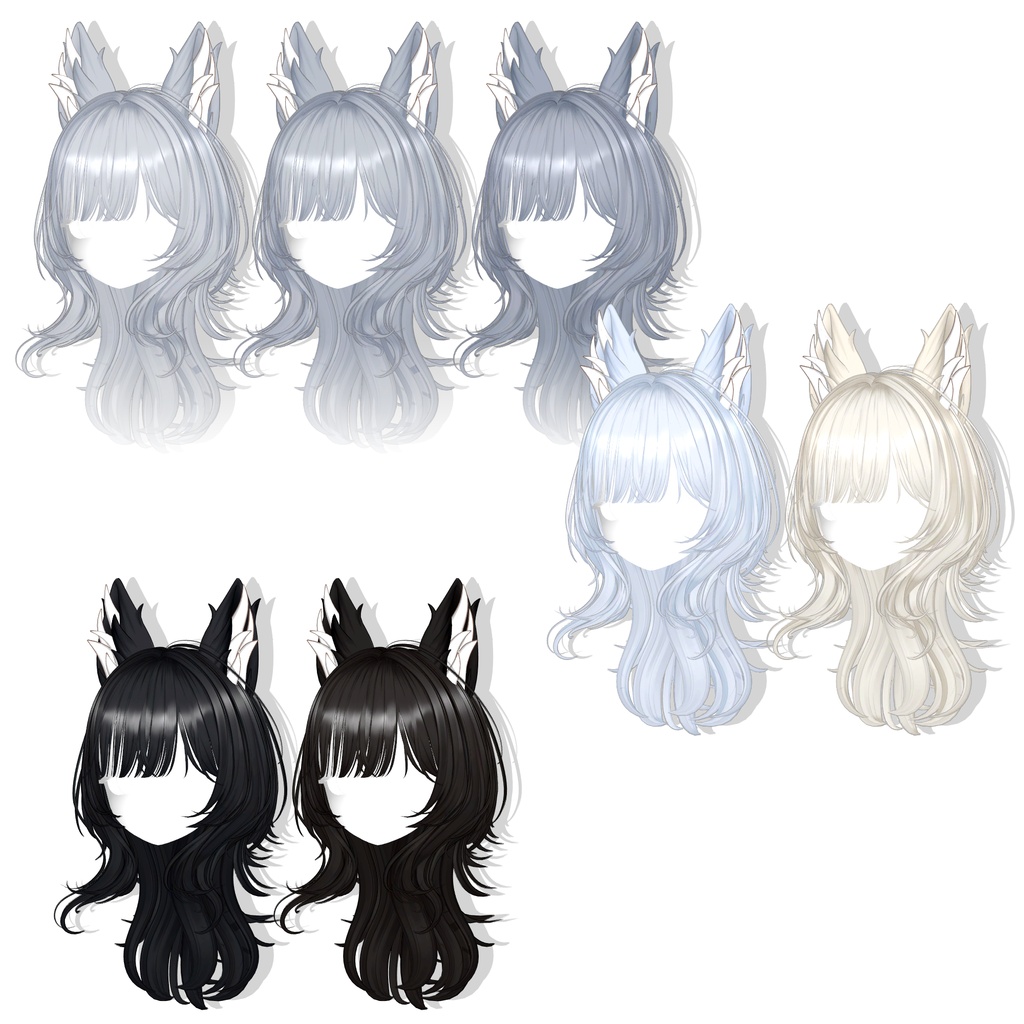 ✨️30% SALE✨️【13アバター対応】 Wolffy Fuzzy Hair🐺