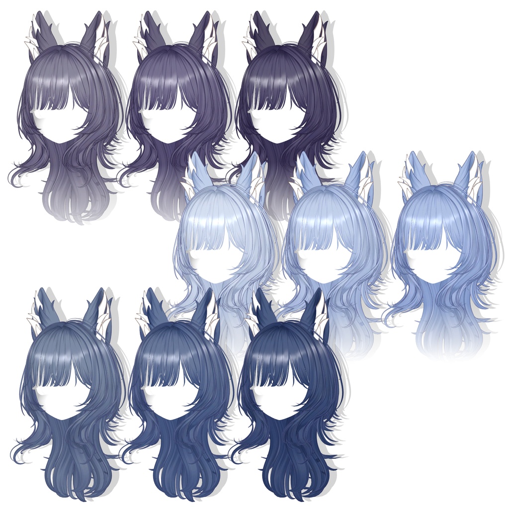 ✨️30% SALE✨️【13アバター対応】 Wolffy Fuzzy Hair🐺