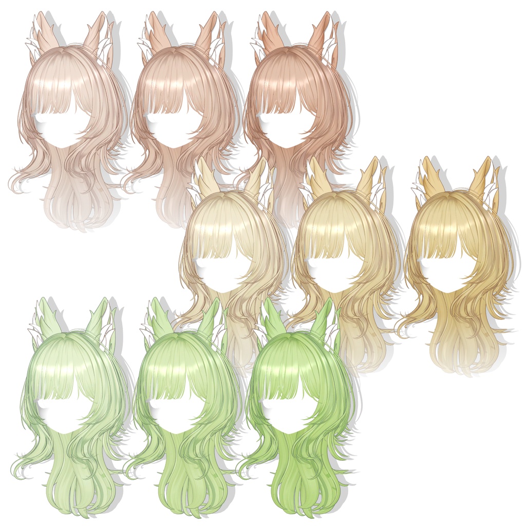 ✨️30% SALE✨️【13アバター対応】 Wolffy Fuzzy Hair🐺